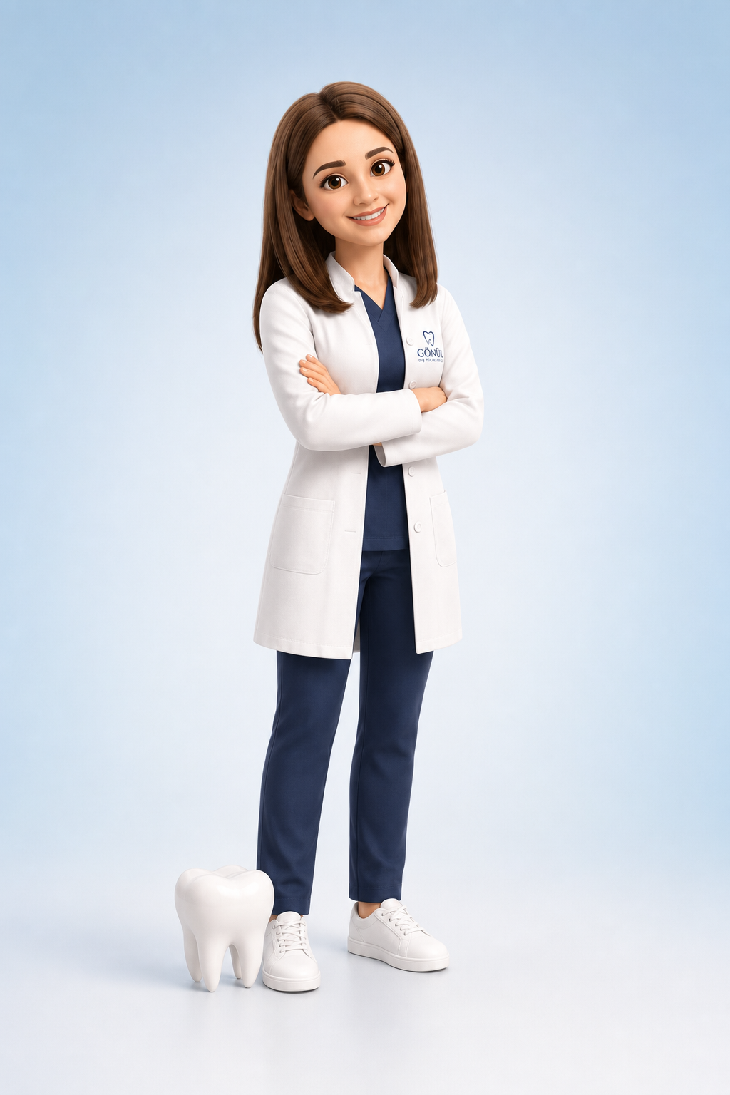 Gönül Hoca — Gönül Diş 3D karakter