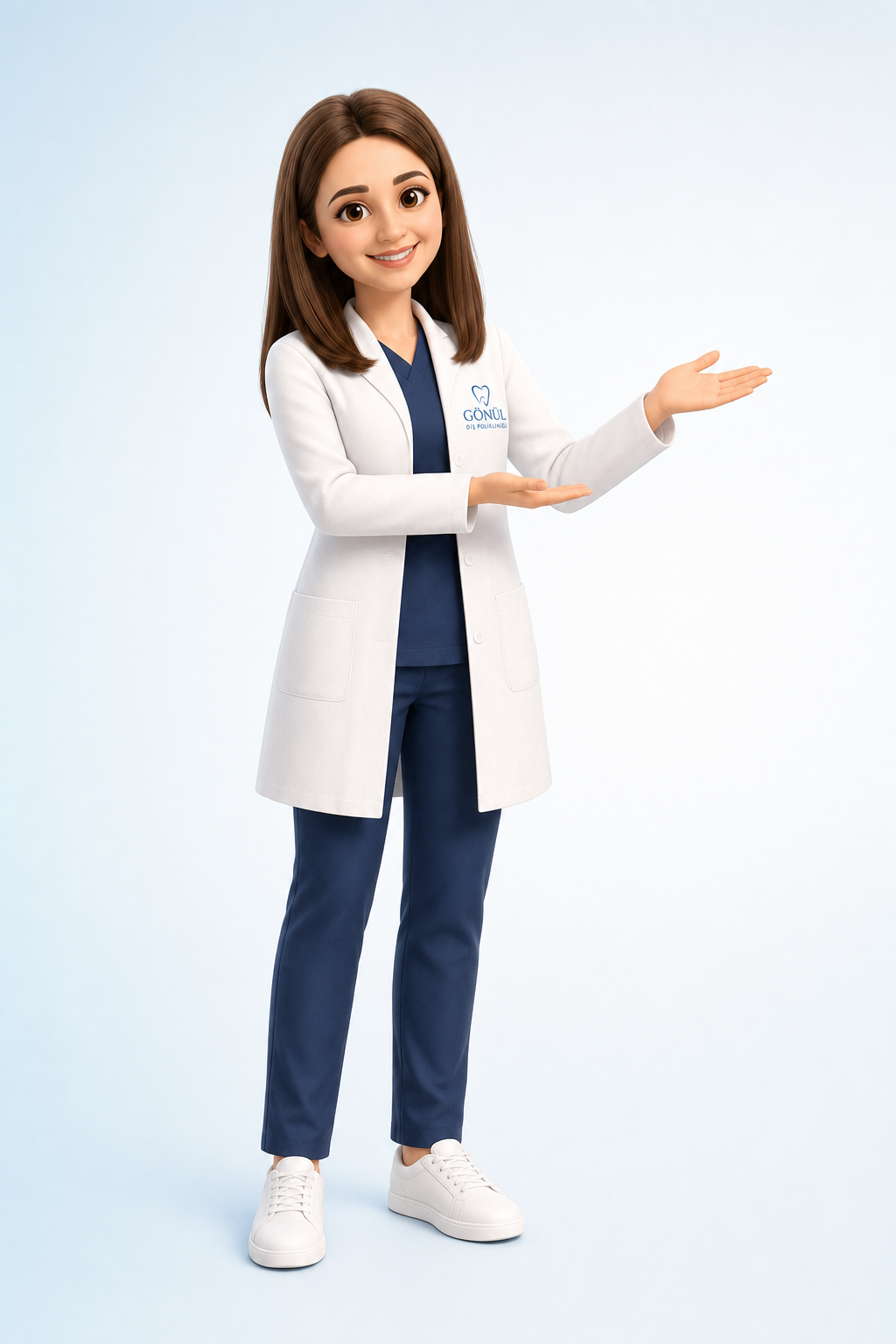 Gönül Hoca — Gönül Diş 3D karakter
